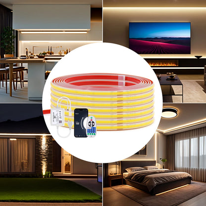 LED-Lichtstreifen WLAN Bluetooth Wand-Touch