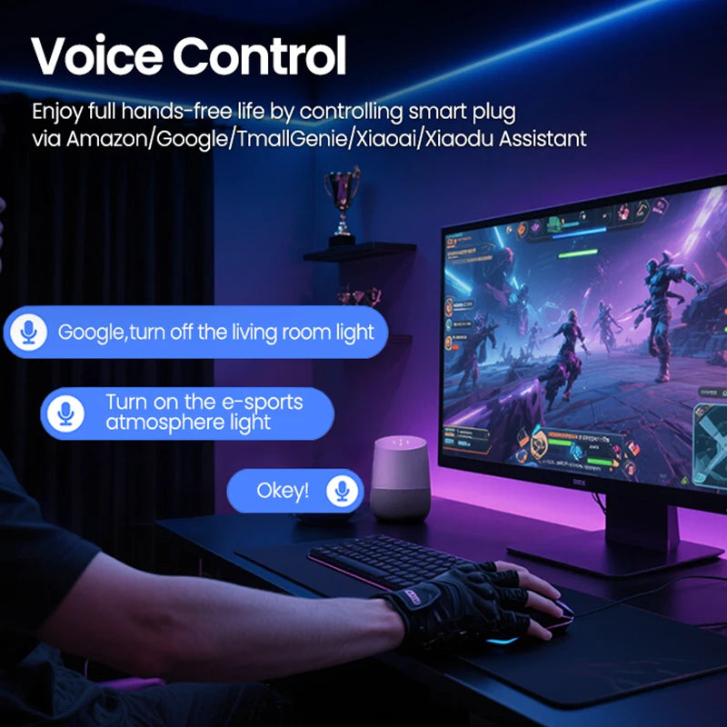 Smart Plug 16A EU US UK Plug Energy Monitor
