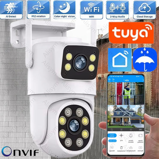 Dual Lens WIFI Camera Full HD Dual Screen